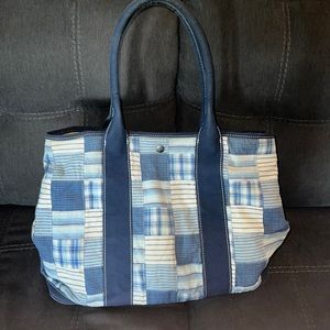 J. Crew Patchwork Canvas Tote